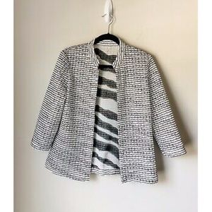 NWT Chico’s Reversible Black And White Jacket